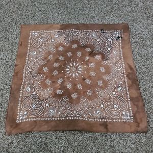 Bleach Dyed Brown Bandana